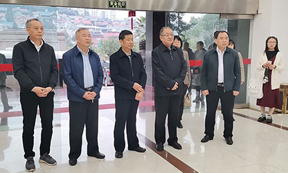 福建省政協(xié)副主席、省工商聯(lián)主席王光遠一行視察虹潤公司
